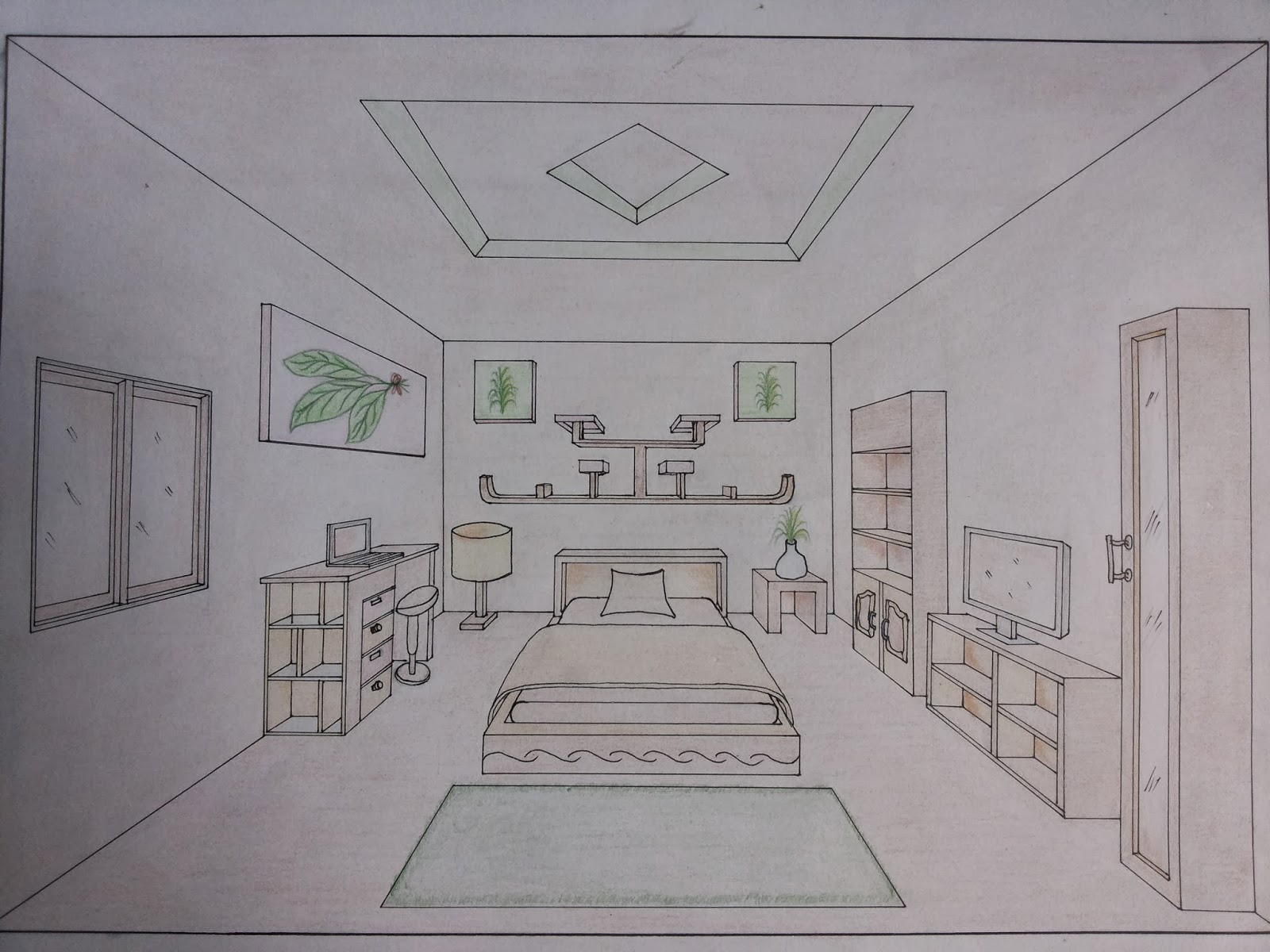 Desain Interior Dapur Satu Titik Lenyap Gambar Desain Rumah Minimalis